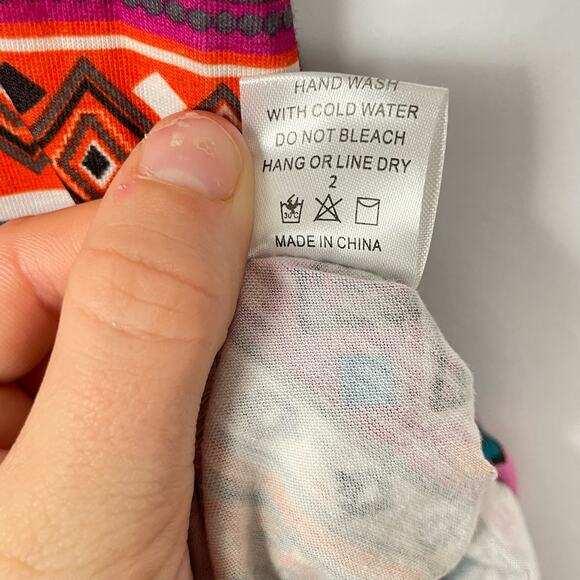 Grace & Emma | NWT Colorful Aztec Print Sequin Pocket Shift Dress - Picture 5 of 6